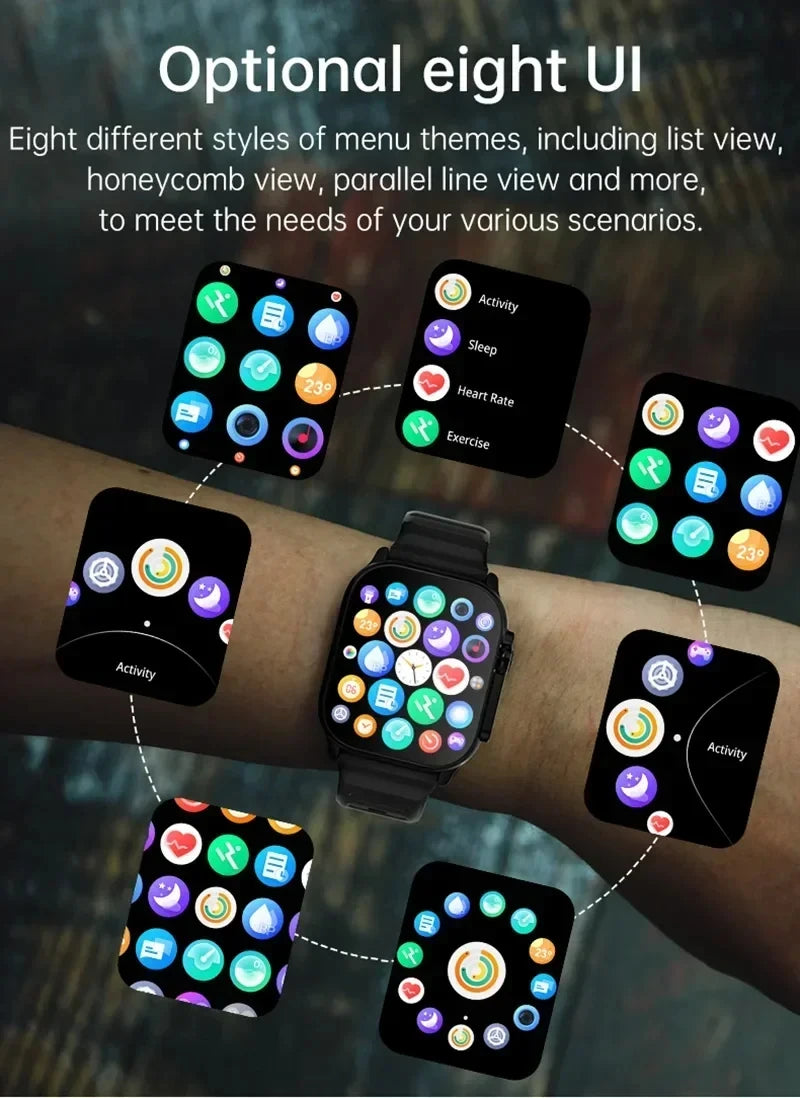 Smartwatch T900Ultra Bluetooth for Android IOS Men Women