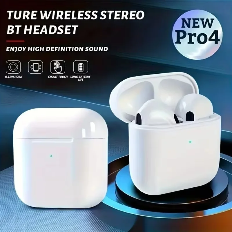 Bluetooth Headphones In Ear, PRO4 TWS Stereo Microphone