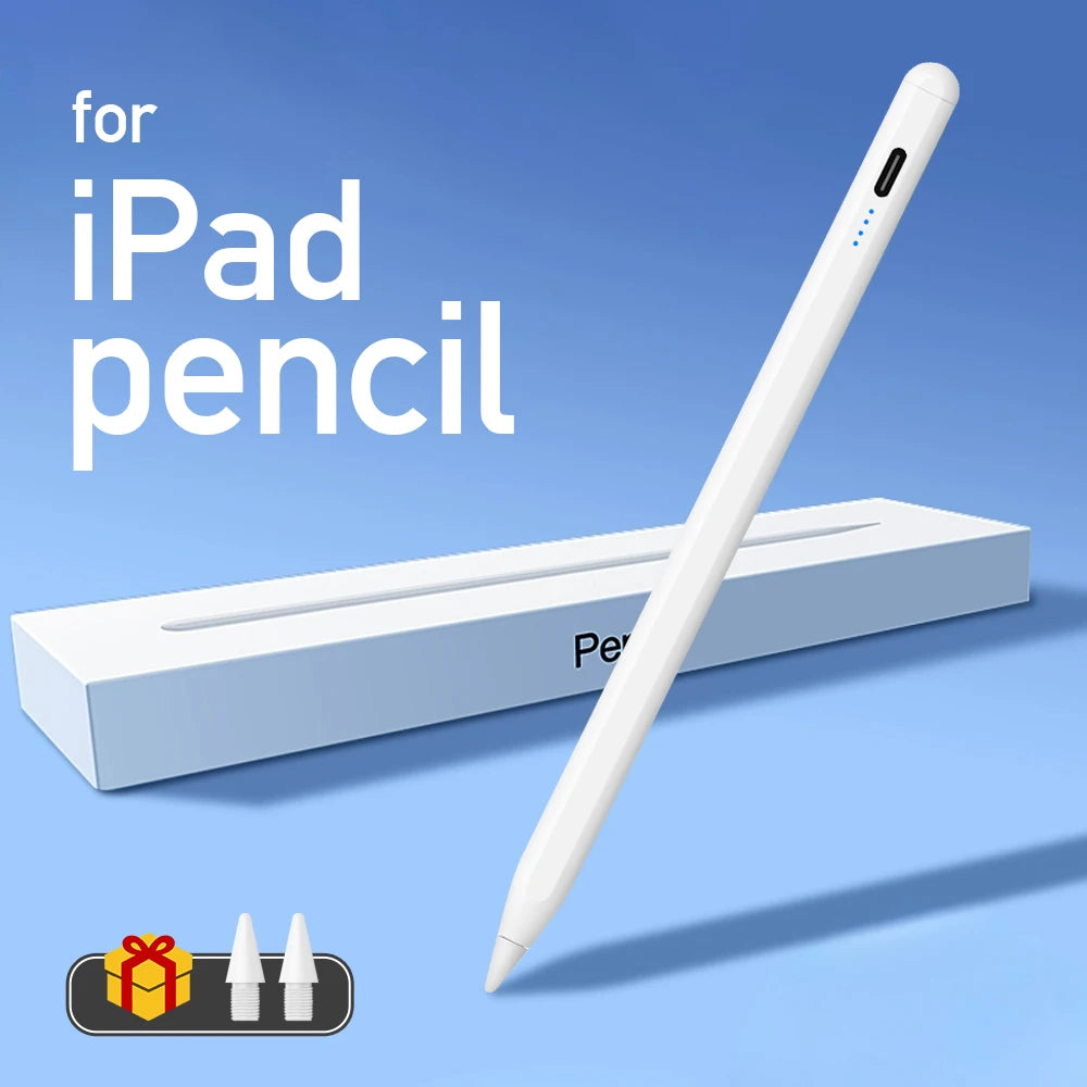 Stylus Pencil For Apple iPad 2018-2025 with LED Power