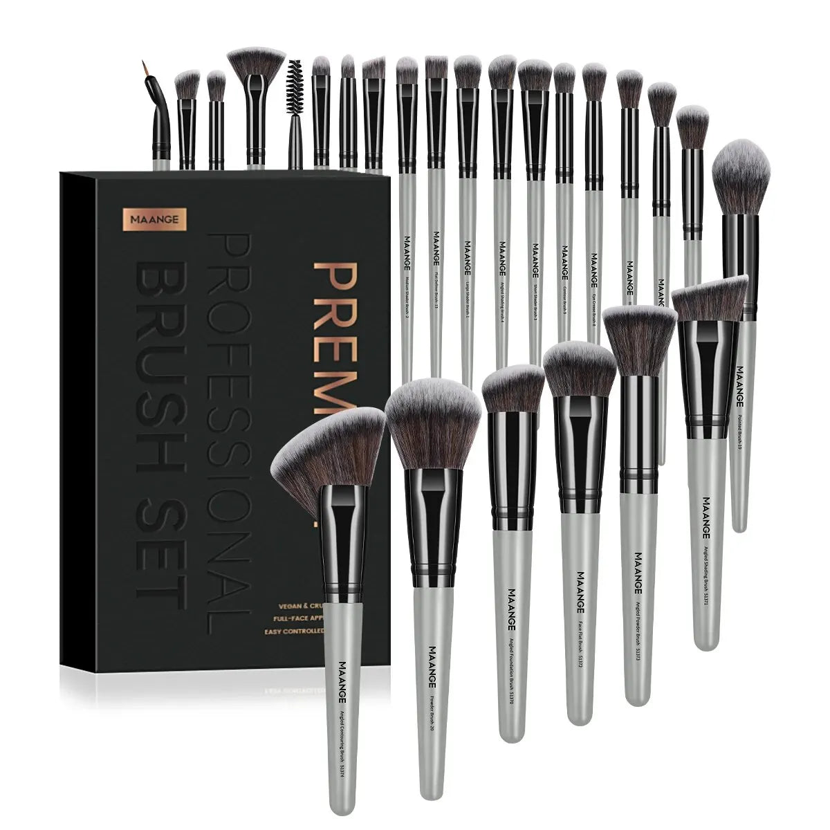 MAANGE Professional Gift Box 25 Pieces Makeup Brushes