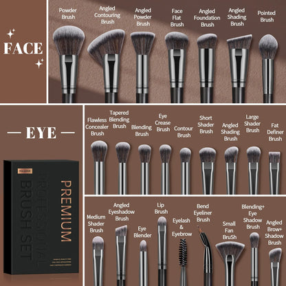 MAANGE Professional Gift Box 25 Pieces Makeup Brushes