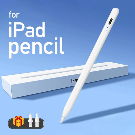 قلم ستايلس لقلم Apple Pencil مع مؤشرات طاقة LED وقلم Palm Rejection Touch لقلم iPad 2022-2018